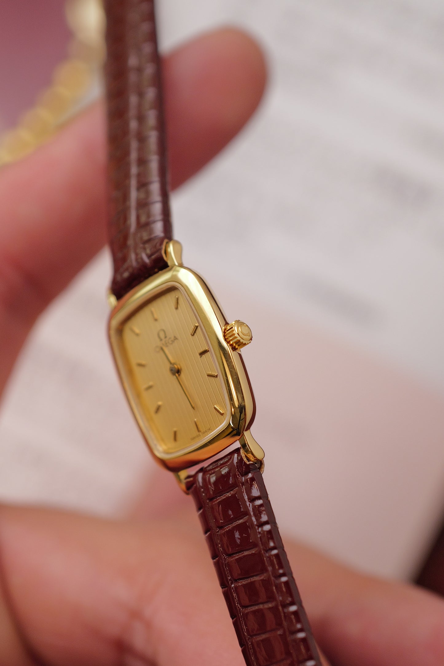 Omega Mini-Tonneau "Linen" Circa. 1990s