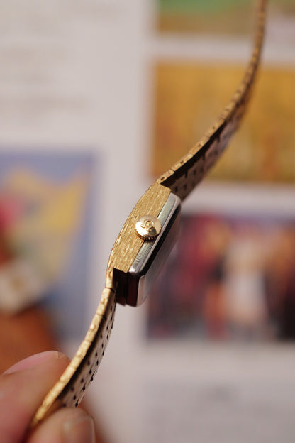 Omega Art-Deco "bark" Bracelet Circa. 1970s