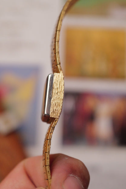 Omega Art-Deco "bark" Bracelet Circa. 1970s