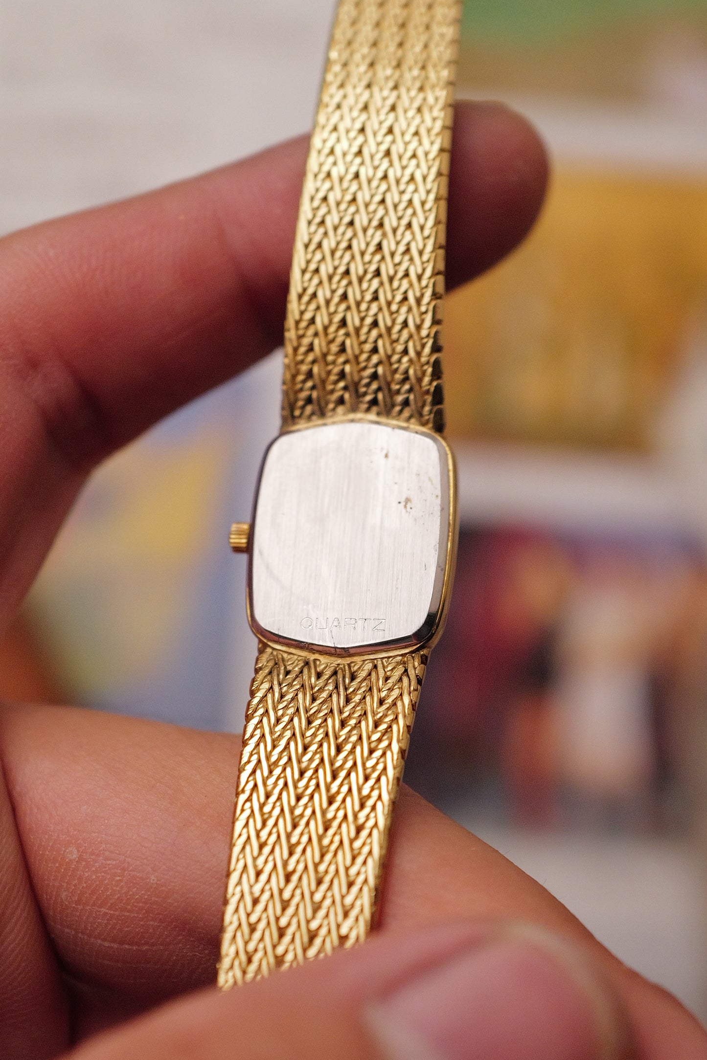 omega De-ville "waffle" Integrated Bracelet Circa. 1980s