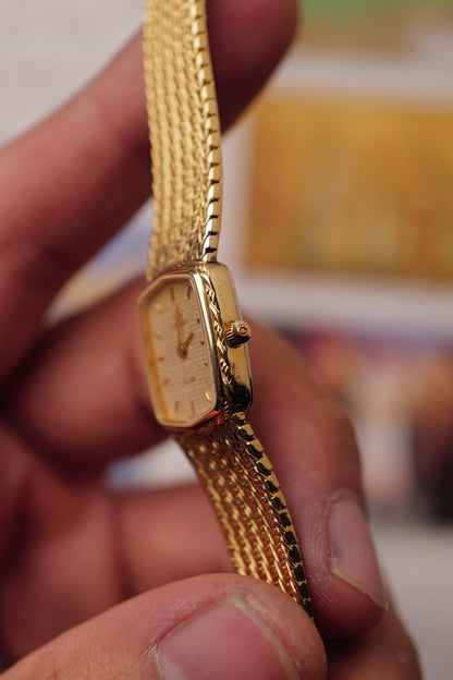 omega De-ville "waffle" Integrated Bracelet Circa. 1980s