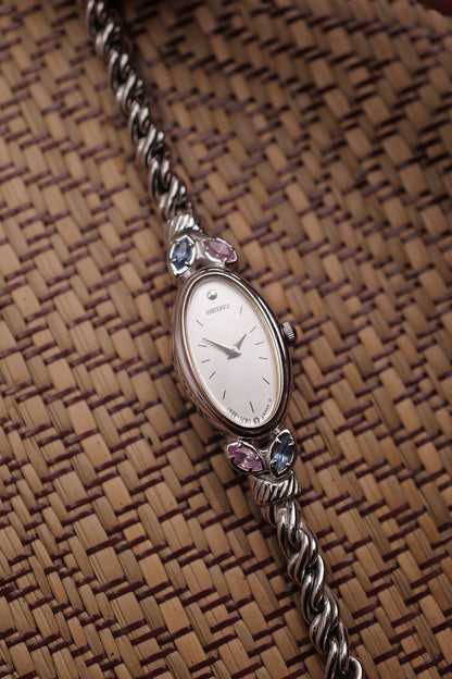 Seiko "silver Rosevine" Bracelet Circa. 1986