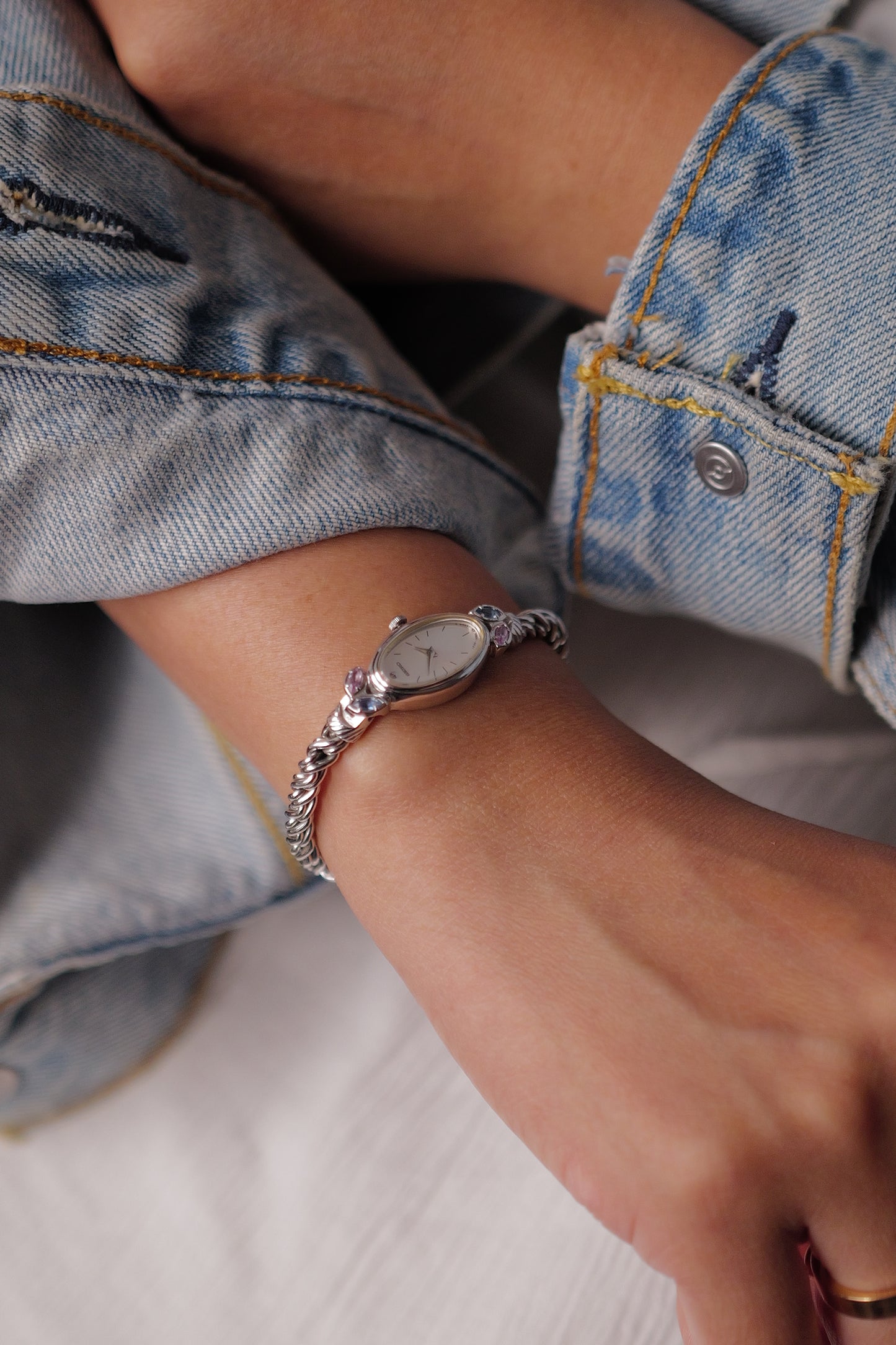 Seiko "silver Rosevine" Bracelet Circa. 1986