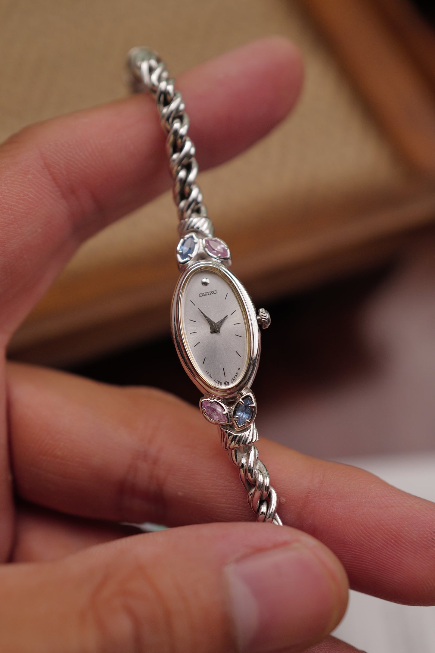 Seiko "silver Rosevine" Bracelet Circa. 1986