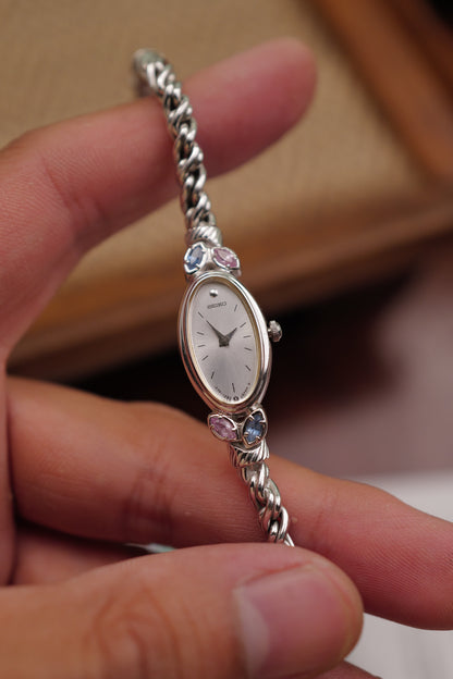 Seiko "silver Rosevine" Bracelet Circa. 1986