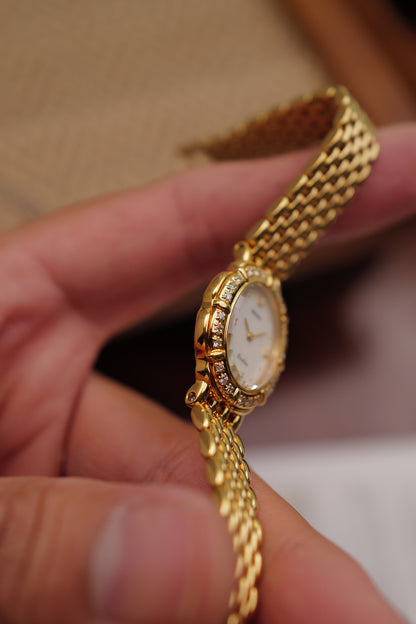 Seiko Exceline "Diamond Petal" Mother of Pearl Dial Circa. 1990