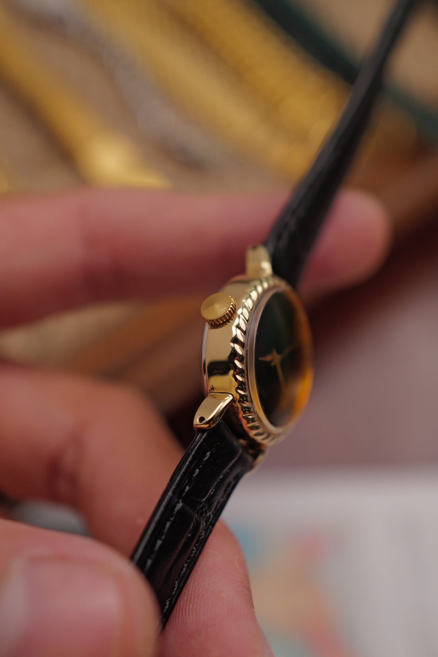 Seiko "Ribbon Onyx" Art-deco Circa. 1971