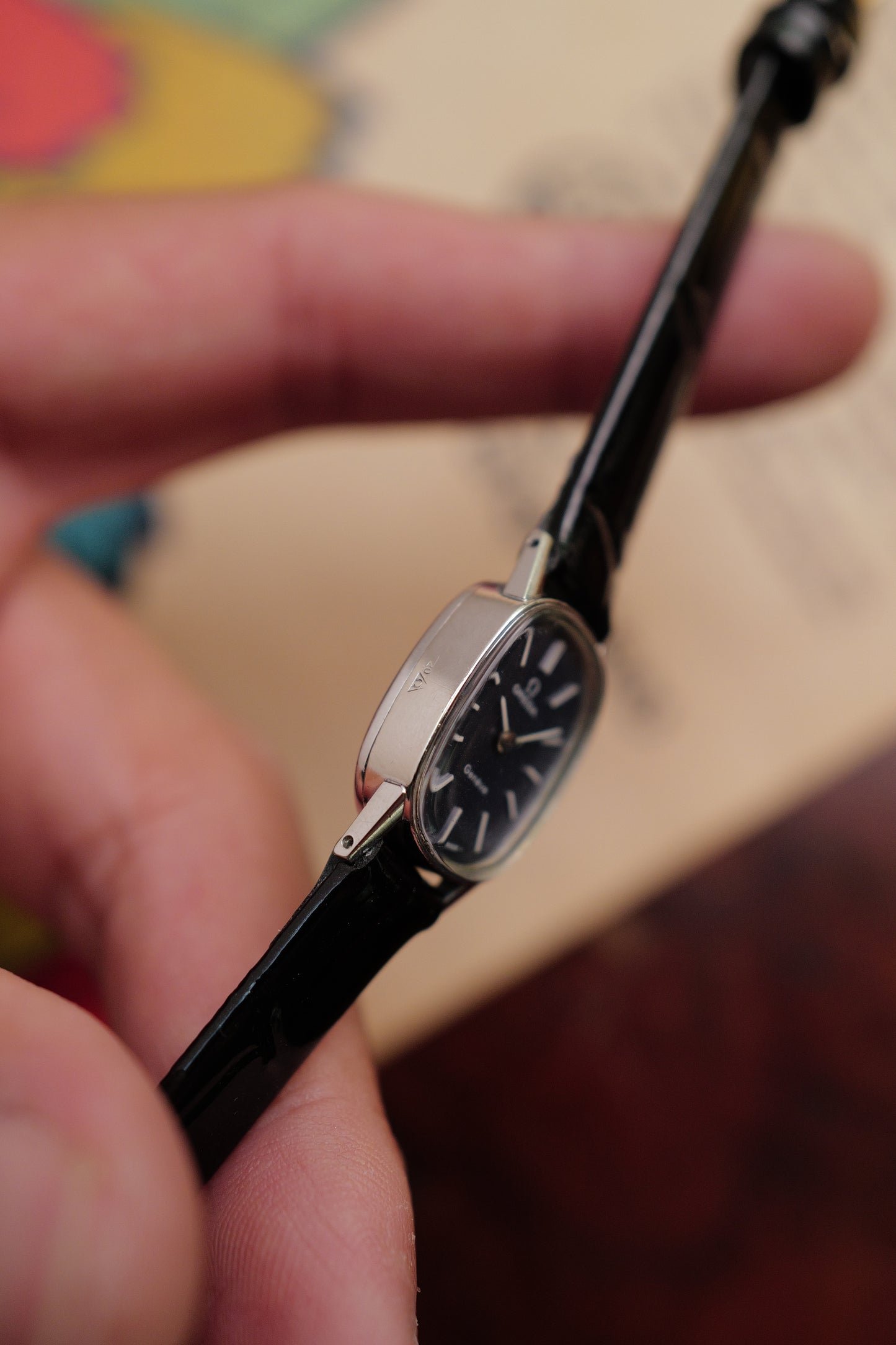 Omega "mini ellipse" in blue  Circa. 1970s
