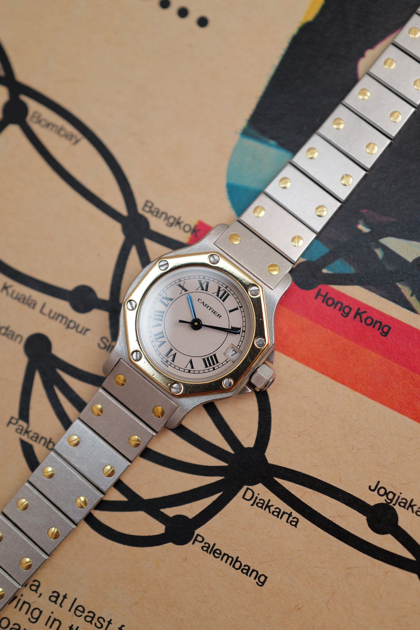 Cartier Santos Octa SM Quartz Ref. 187903 Circa. 1980s