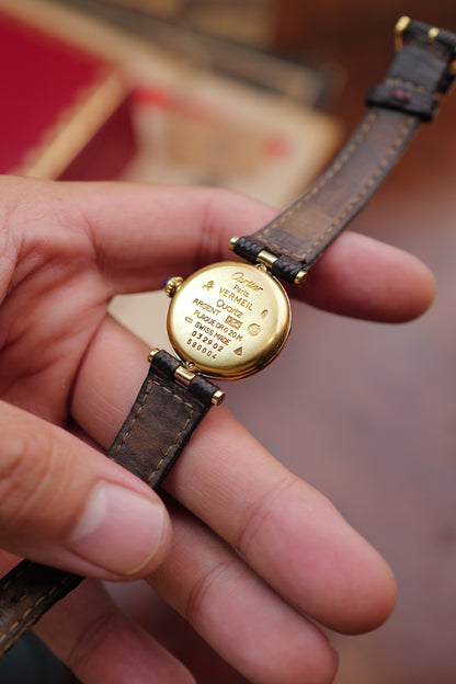 Cartier Vendome "Trio Art-Deco" Lacquer SM Quartz Circa.1980s