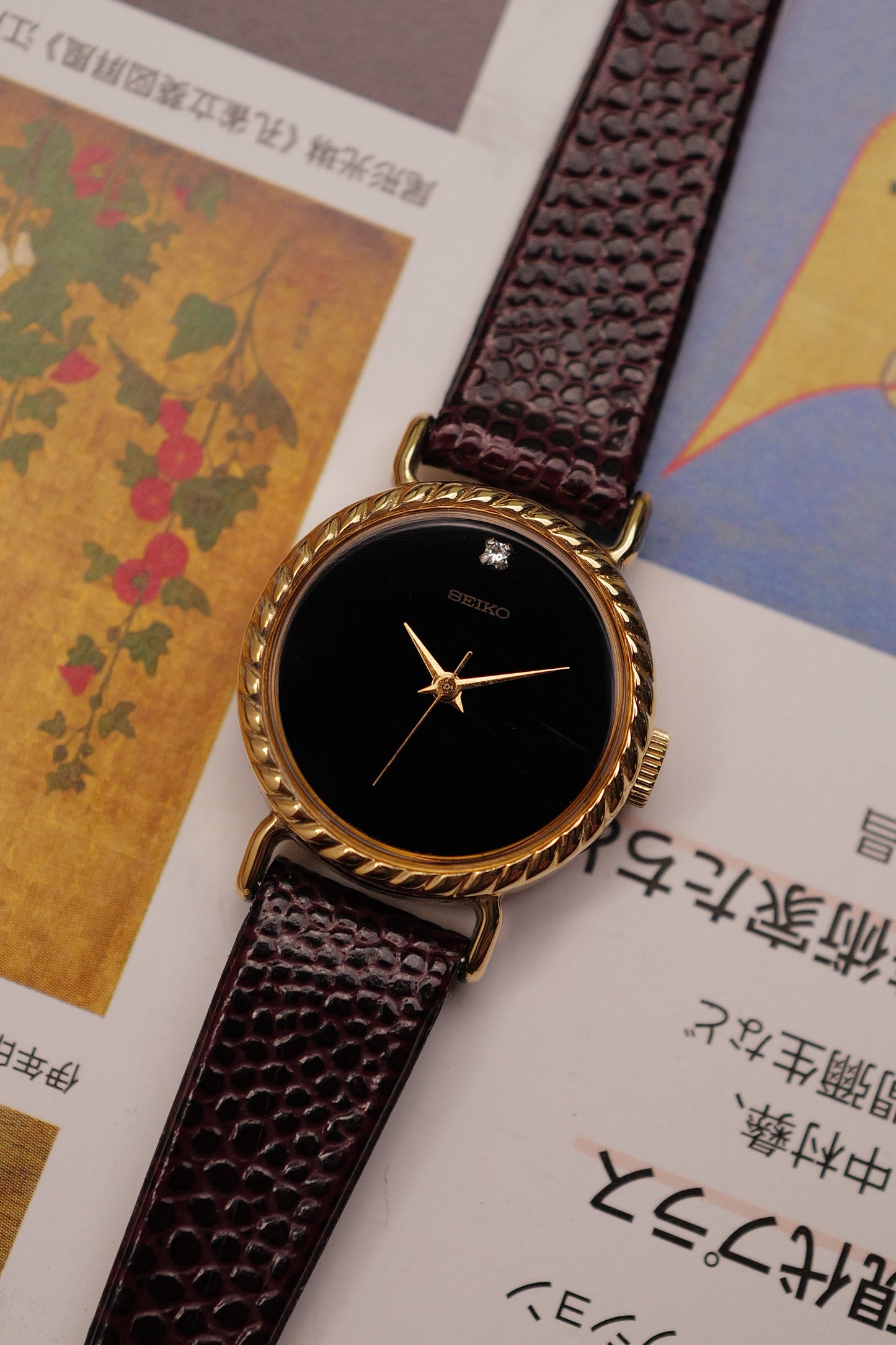 Seiko "Ribbon Onyx" Art-deco Circa. 1971