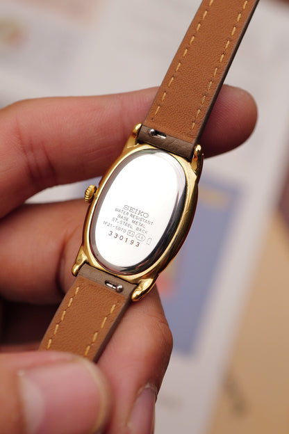 Seiko Ladies "Baignoire" Gold Circa. 1995