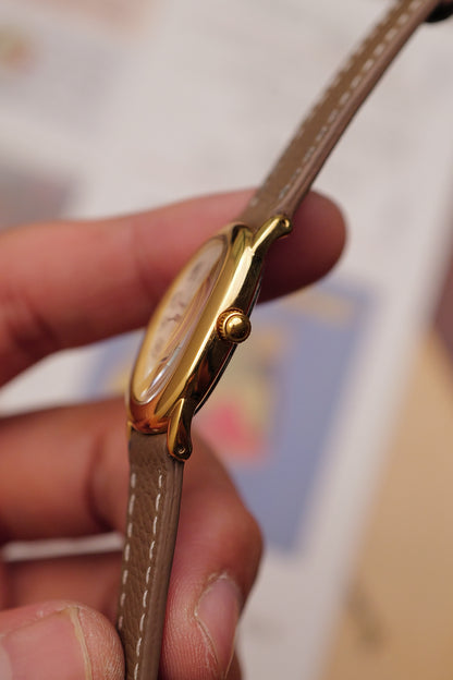 Seiko Ladies "Baignoire" Gold Circa. 1995