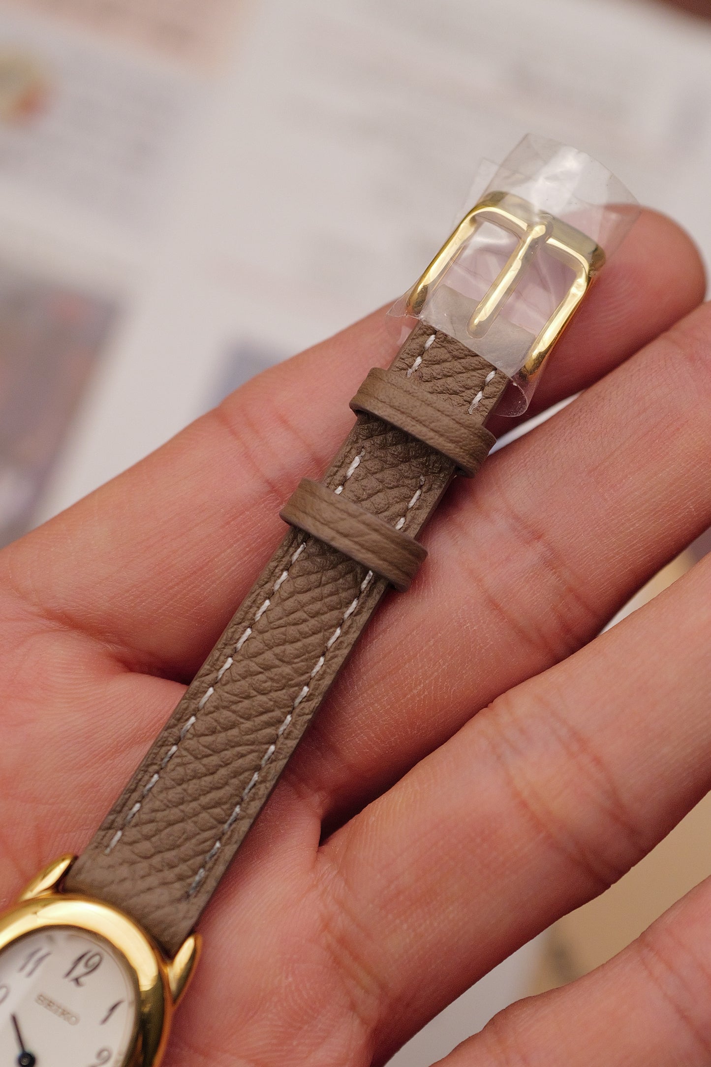 Seiko Ladies "Baignoire" Gold Circa. 1995
