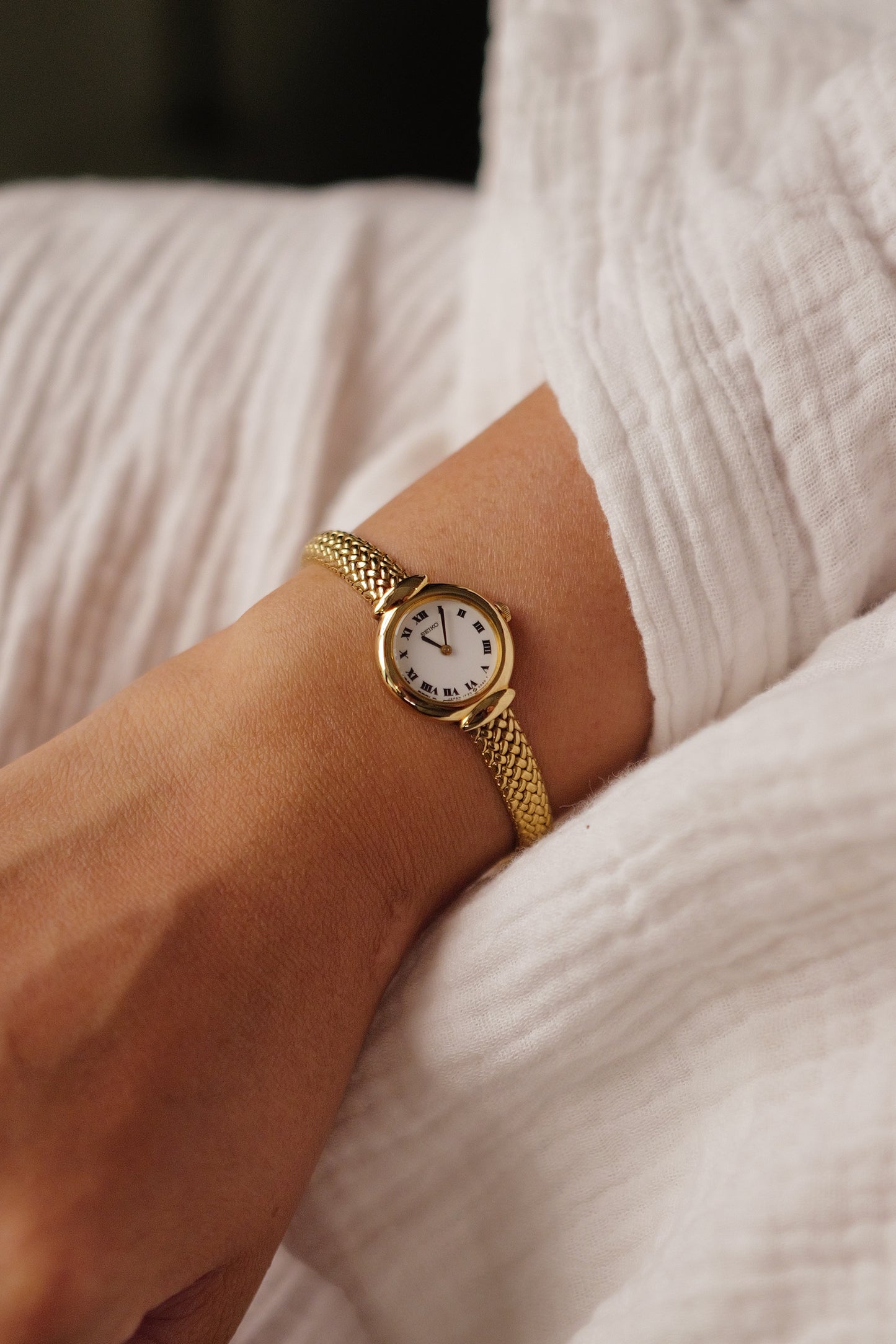 Seiko "classic Roman" integrated Bracelet Circa. 1990s
