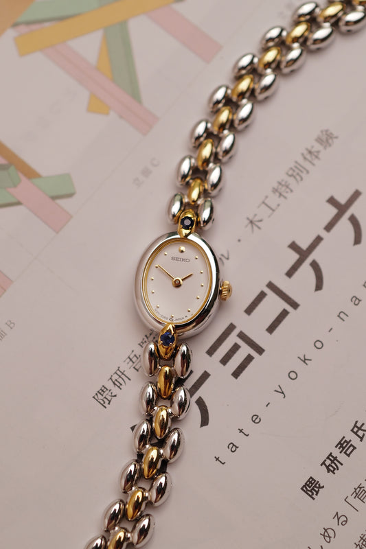 Seiko mini Oval "Sapphire" 2 tone Circa.1997