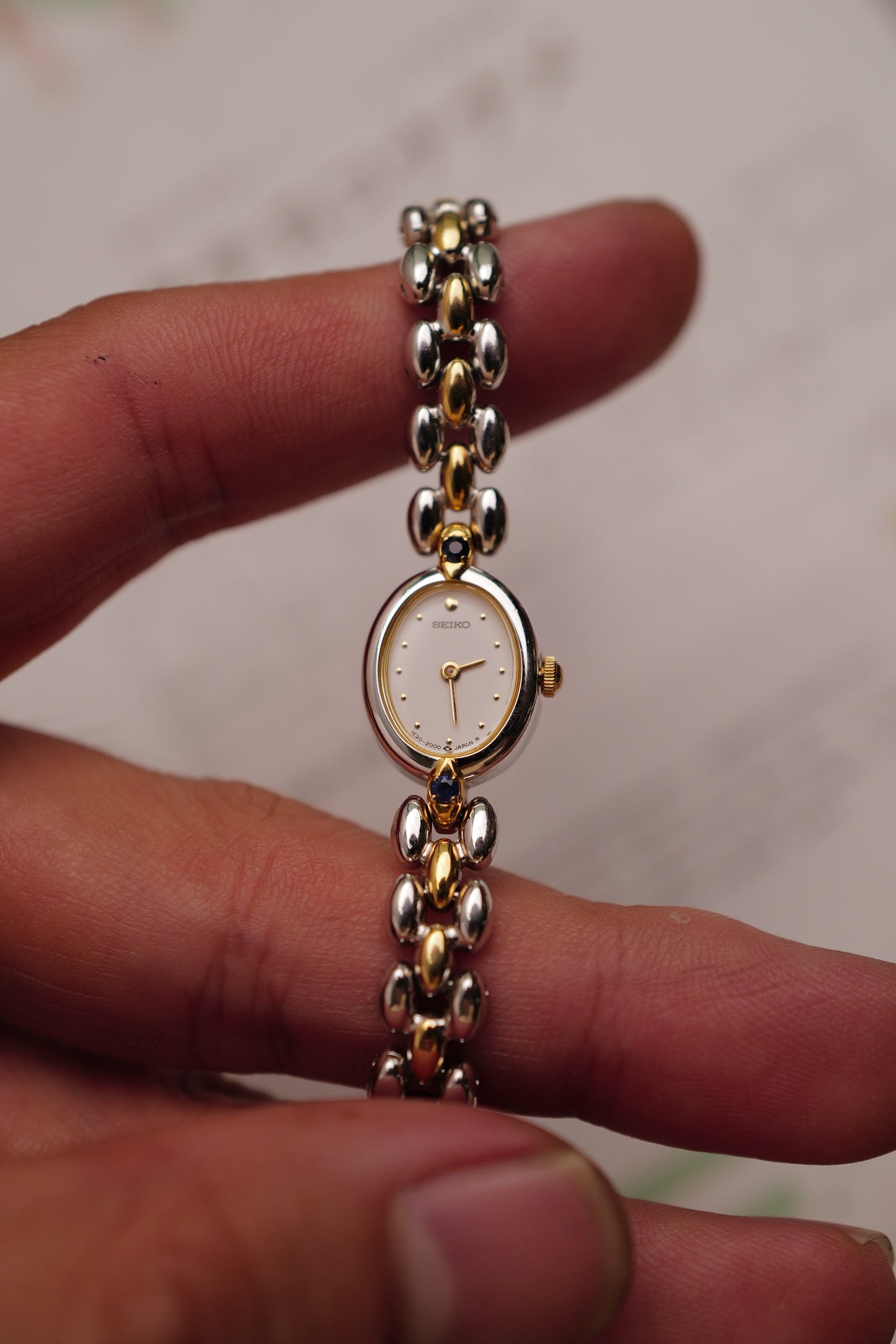 Seiko mini Oval "Sapphire" 2 tone Circa.1997
