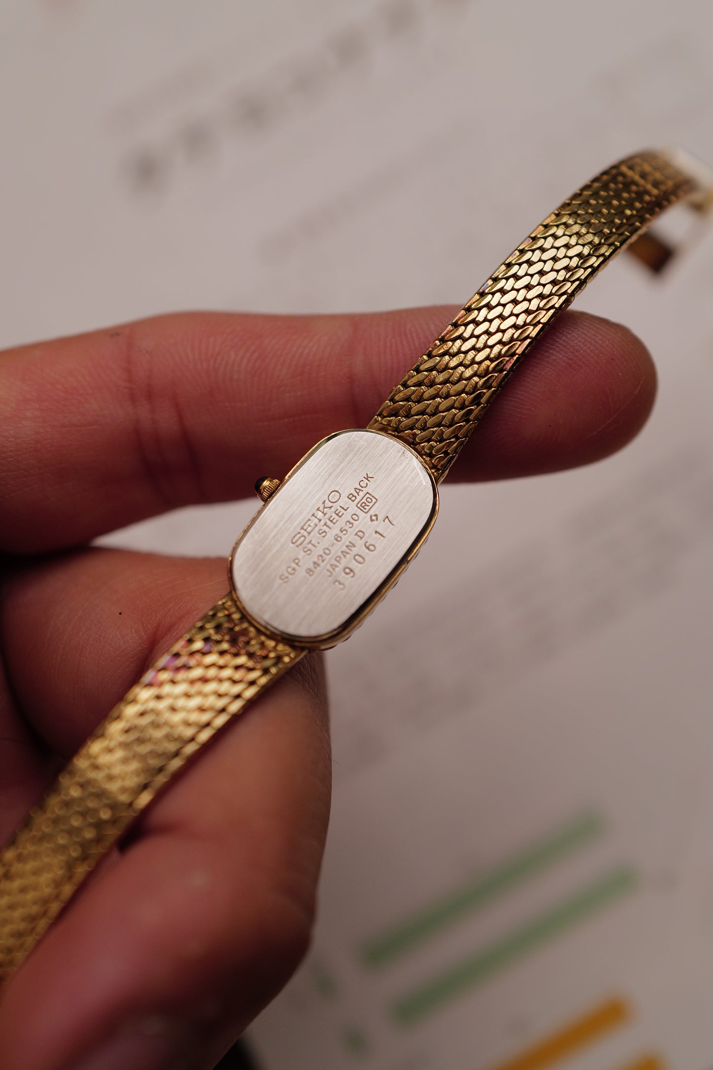 Seiko Mini Exceline Oval "Ribbon" Circa. 1983
