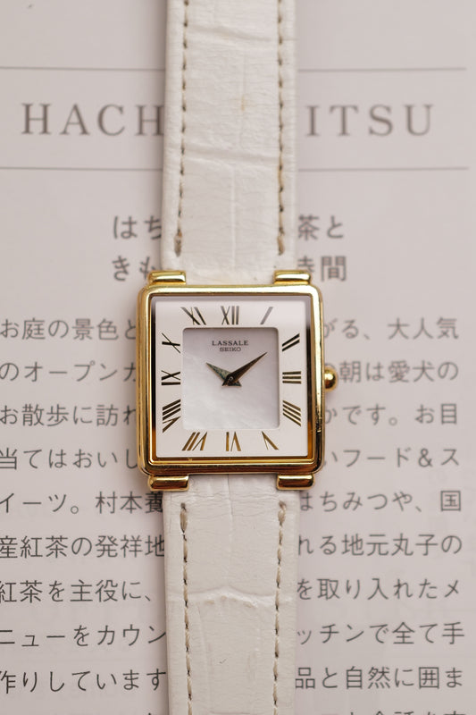 Seiko Lassale "Mother of Pearl Square" Circa. 1985
