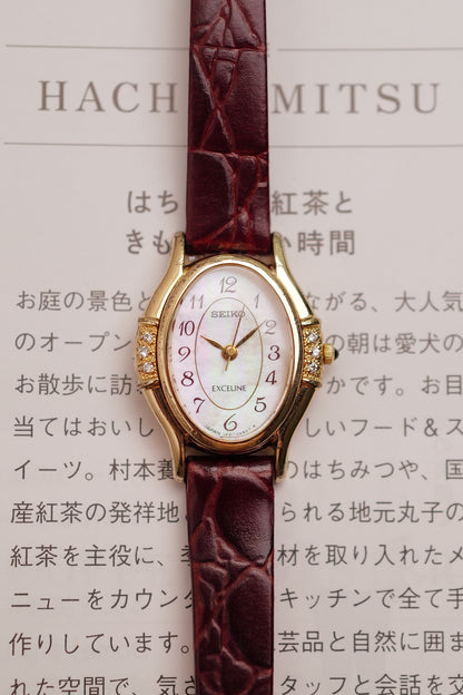 Seiko Exceline Mother of Pearl Diamonds Circa. 1992