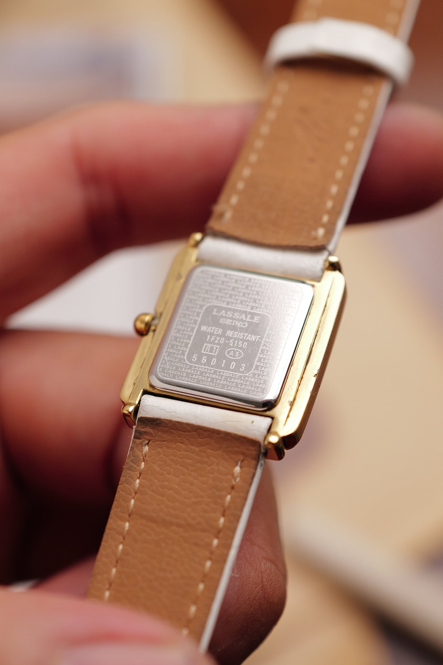 Seiko Lassale "Mother of Pearl Square" Circa. 1985