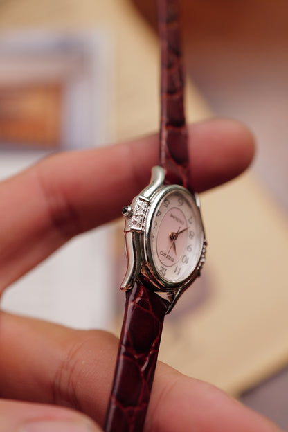 Seiko Exceline "Pink" Mother of Pearl Diamond Bezel Circa. 1992