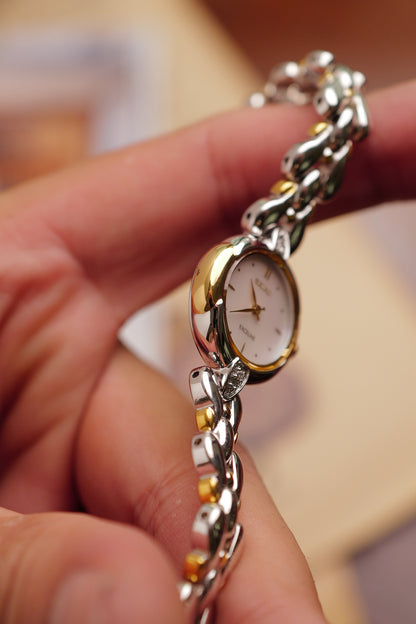 Seiko Exceline Mother of Pearl "2 tone teardrop" Circa. 1995