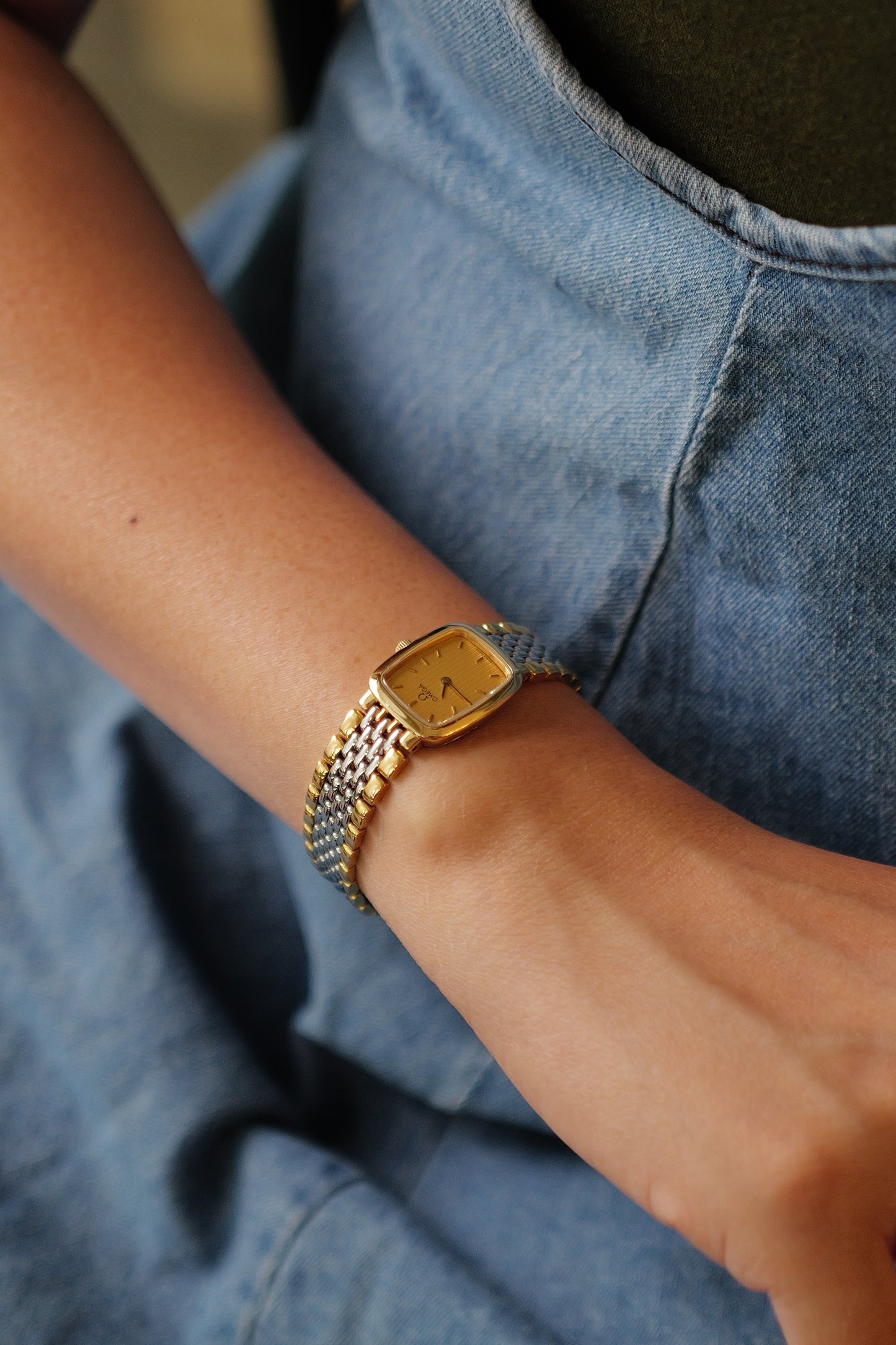 Omega De-ville "Classic Roman 2 tone" Circa. 1990s