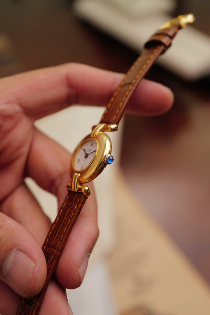 Cartier Colisee "Classic Motif" Quartz circa. 1991 Full set