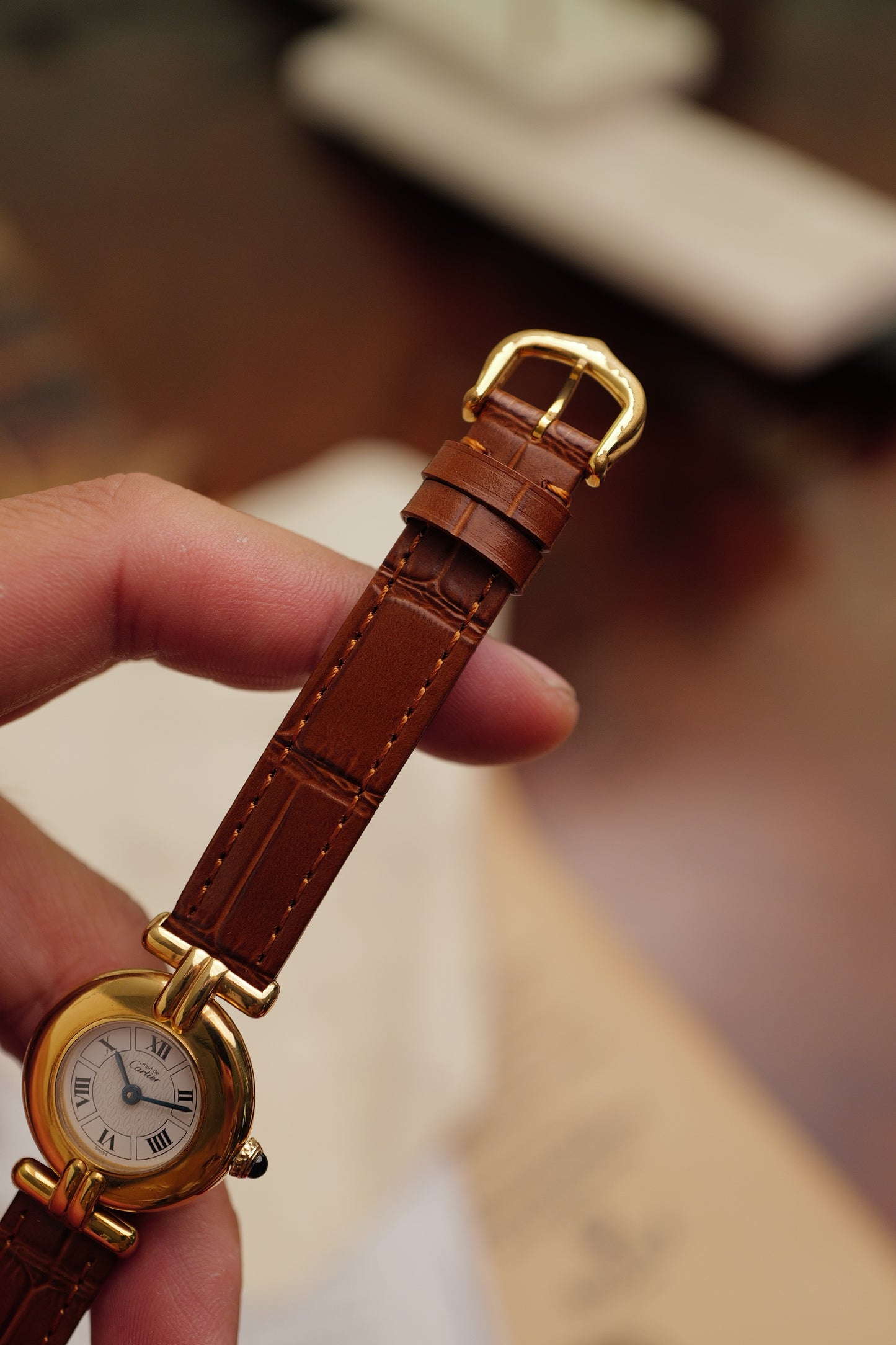 Cartier Colisee "Classic Motif" Quartz circa. 1991 Full set