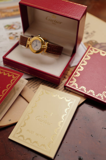 Cartier Colisee "Classic Motif" Quartz circa. 1991 Full set