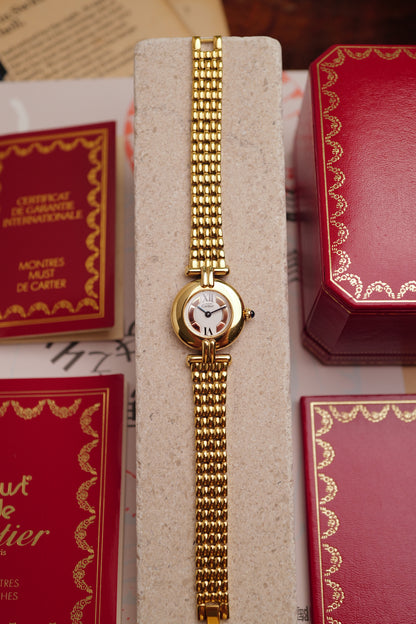 Cartier Colisee "Trinity" Quartz circa. 1985 Full set