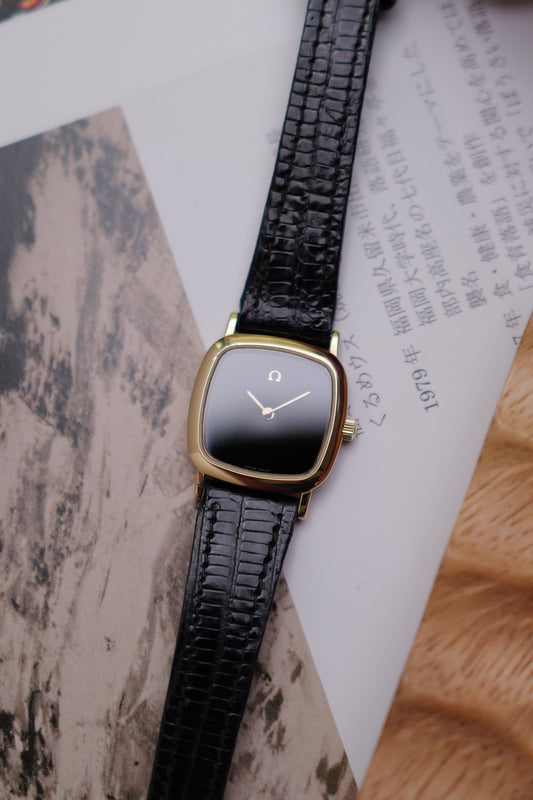 Omega De-ville "Onyx Cushion" Circa. 1990s