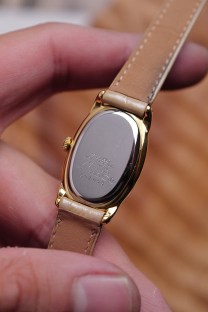 Seiko Ladies "Baignoire" Gold Circa. 1995