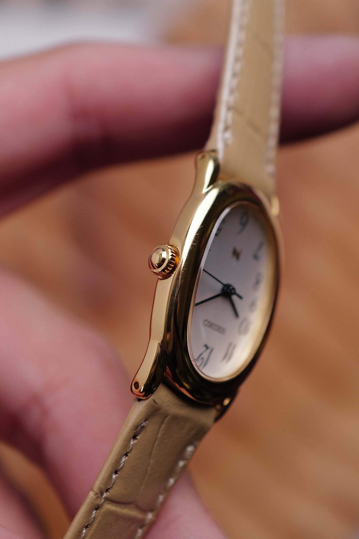 Seiko Ladies "Baignoire" Gold Circa. 1995