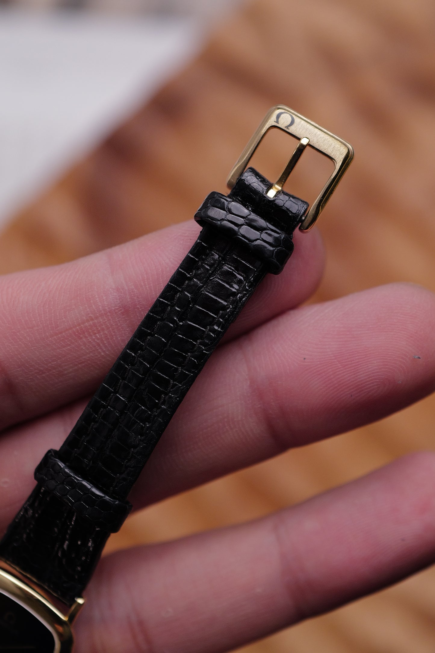 Omega De-ville "Onyx Cushion" Circa. 1990s