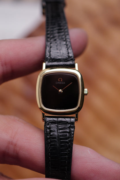 Omega De-ville "Onyx Cushion" Circa. 1990s
