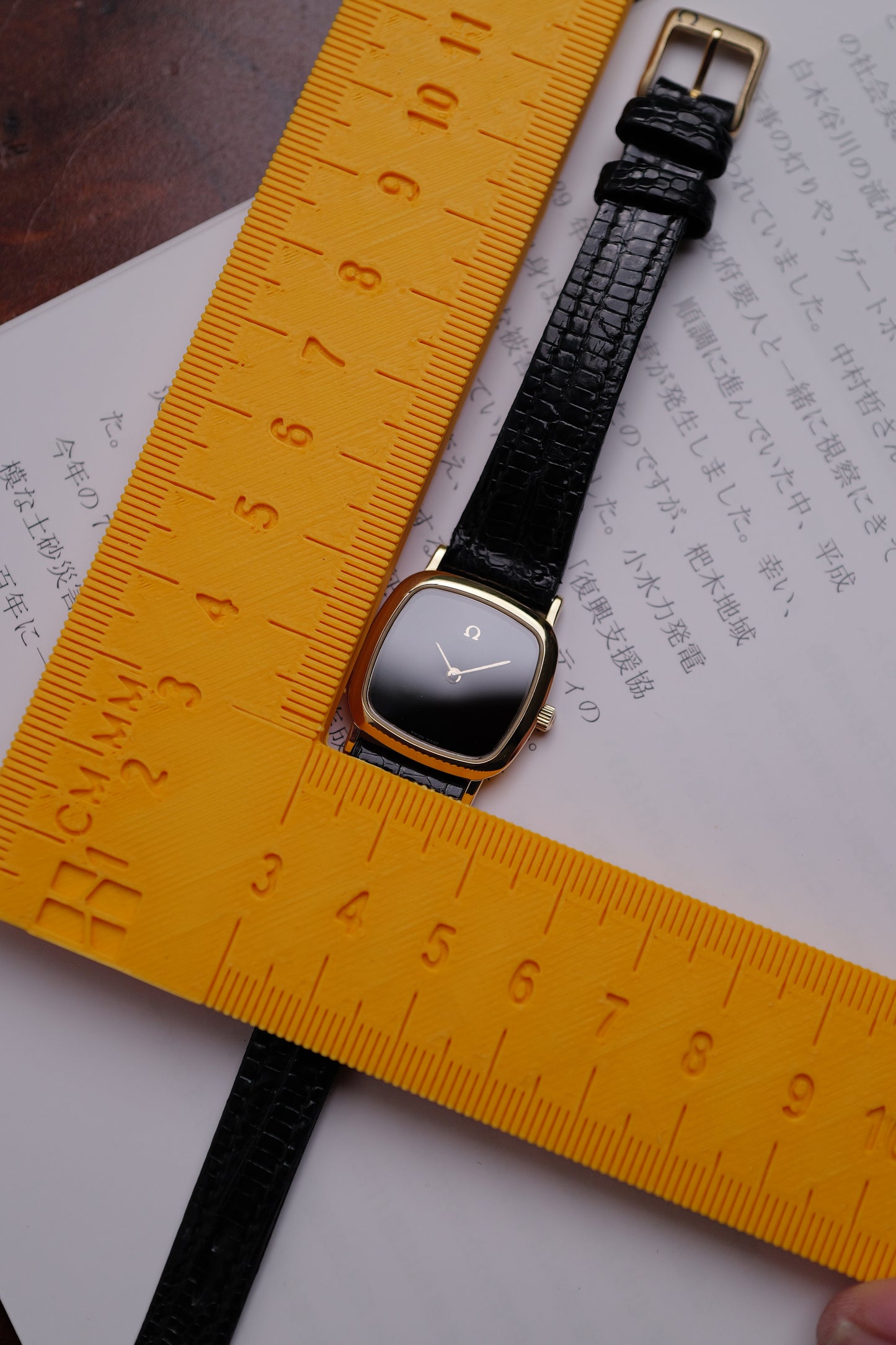 Omega De-ville "Onyx Cushion" Circa. 1990s