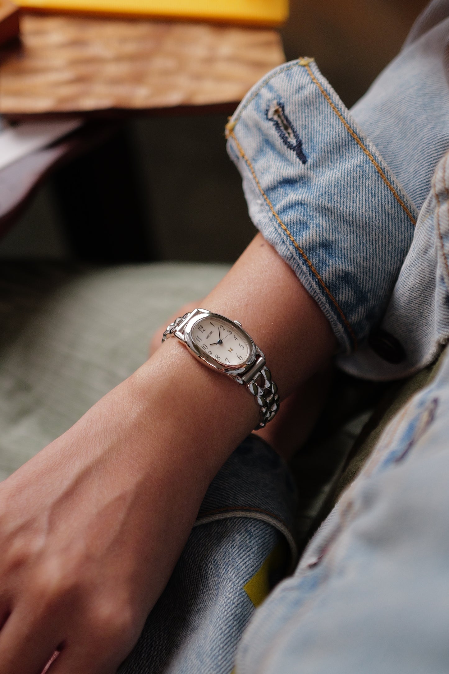 Seiko Ladies "Baignoire" Steel Circa. 1995