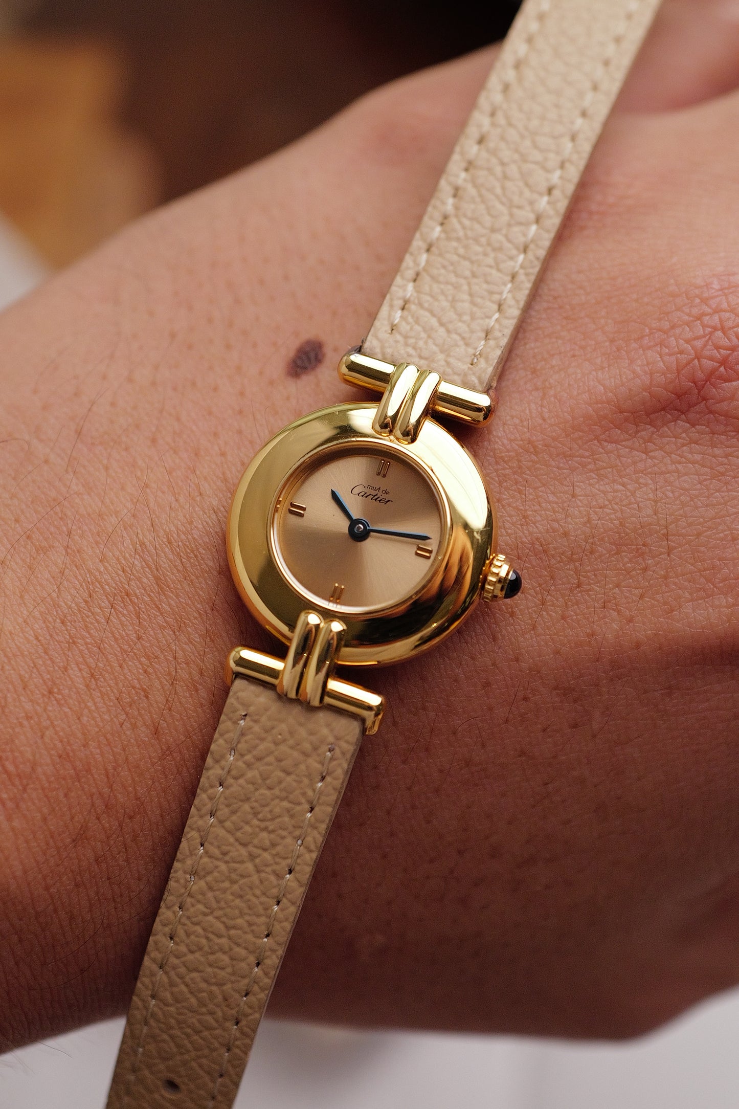 Cartier Colisee " Sunburst " Quartz Circa. 1980s w/ original Box