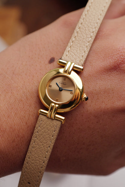 Cartier Colisee " Sunburst " Quartz Circa. 1980s w/ original Box