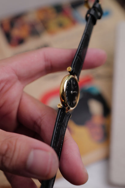 Cartier Vendome "Classic Onyx" Lacquer SM Circa. 1980s w/ original box