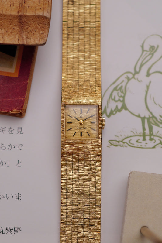 Omega Art-Deco "bark" Bracelet Circa. 1970s
