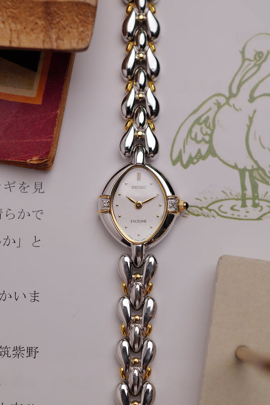 Seiko Exceline "2 tone Tear-drop" Circa. 1993
