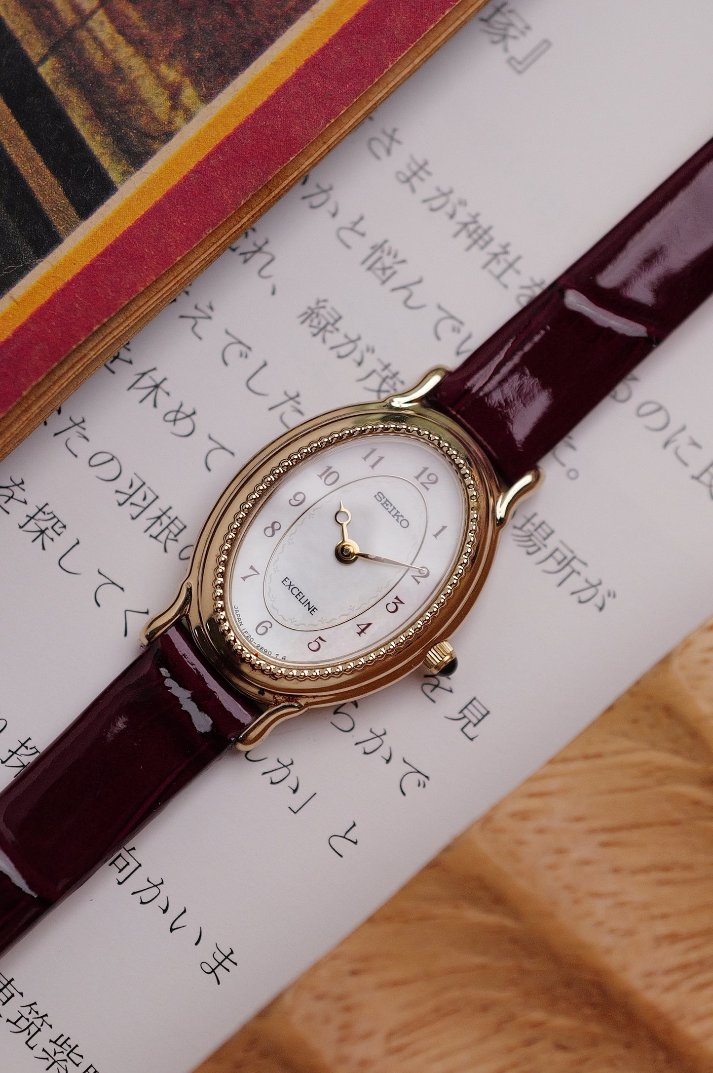 Seiko Exceline Mother of Pearl with beaded bezel Circa. 1992