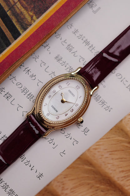 Seiko Exceline Mother of Pearl with beaded bezel Circa. 1992