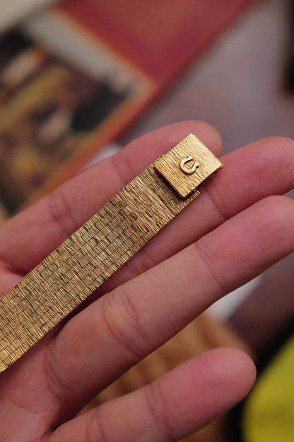 Omega Art-Deco "bark" Bracelet Circa. 1970s