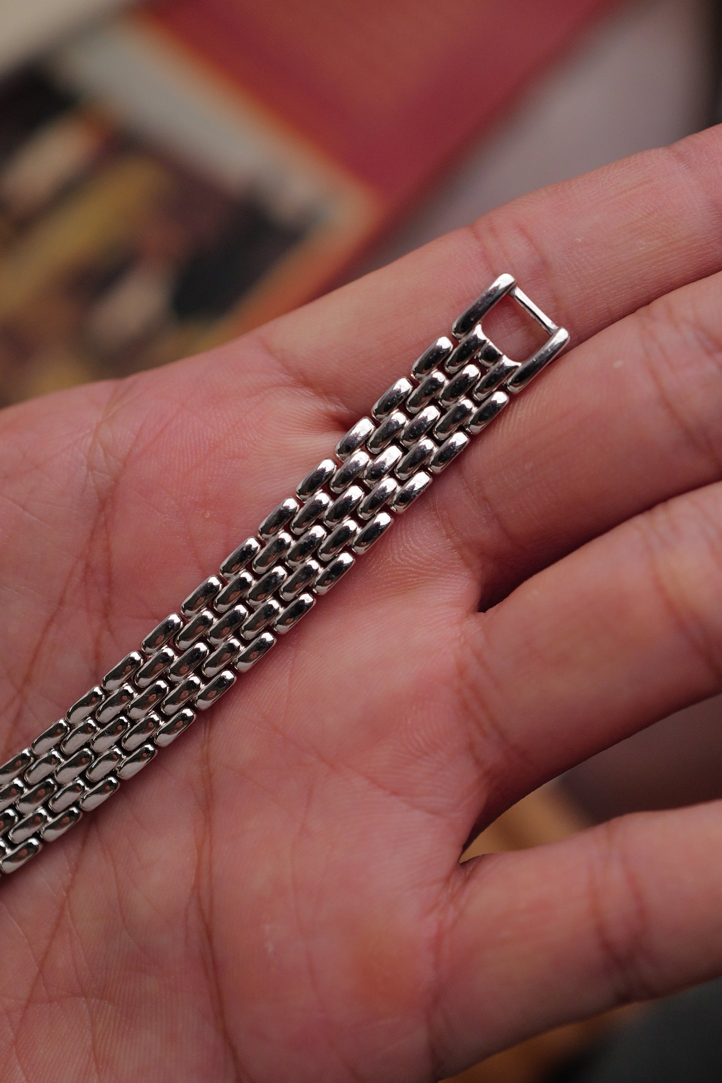 Seiko Exceline "Mother of Pearl Floral" in steel Circa. 1996