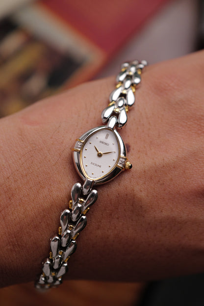 Seiko Exceline "2 tone Tear-drop" Circa. 1993