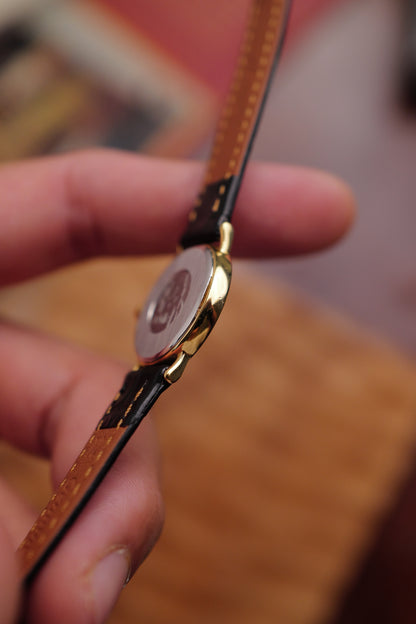 Omega De-ville "Onyx" on strap Circa. 1990s